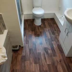 Vinyl fitting bathrooms
